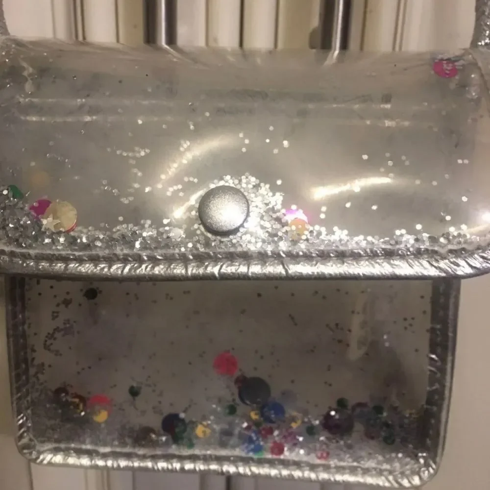 Zara girls Shake Transparent  glitter handbag